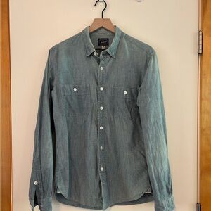 J. Crew Selvedge chambray utility shirt - M Slim